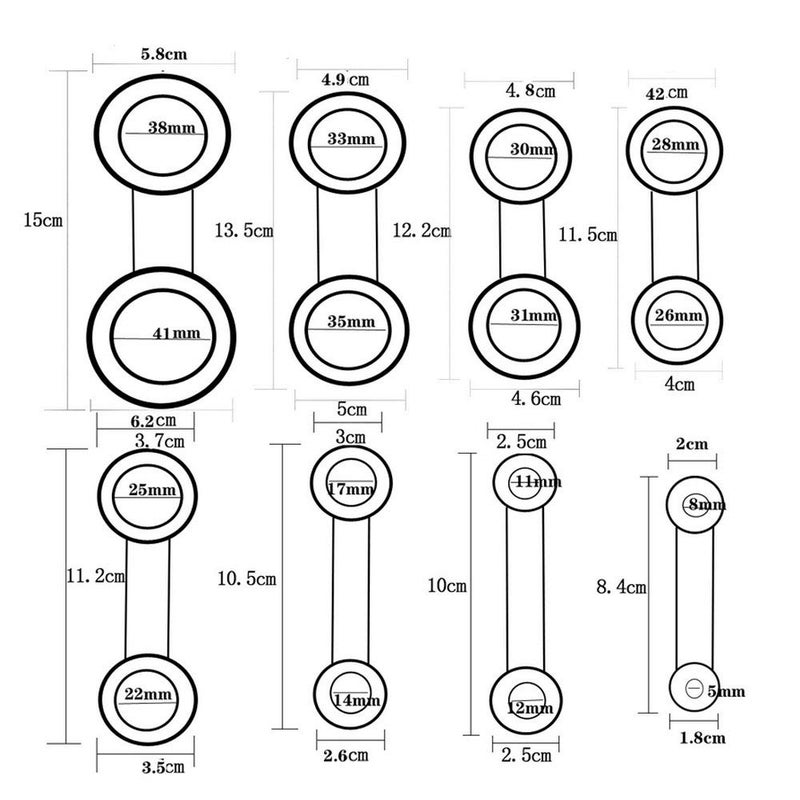 Jiayouy 8Pcs Stainless Steel Saxophone Leveling Rings Pad Woodwind Instrument Pads Repair Tools - Image 3